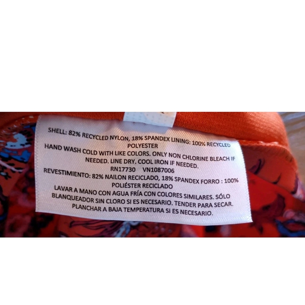 RHODE X Target Orange Floral Boho Bikini Swimwear - Picture 10 of 16
